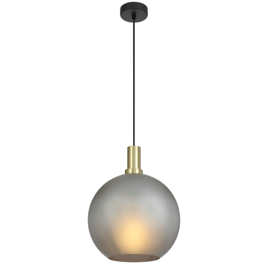 Lumoton TFS 30 PENDANT 25wE27max D:300 CAB:2m BLACK MATT/ GOLD/ GREY SMOKE