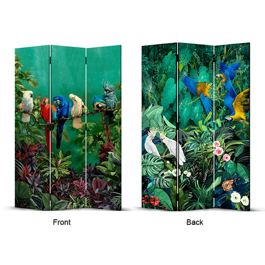 Birds and Flowers Room Divider