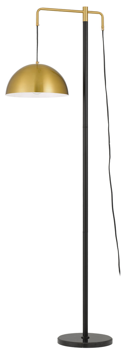TFS FLOOR LAMP 25wE27max L:515 H:1610 Foot Switch BLACK / ANTIQUE GOLD