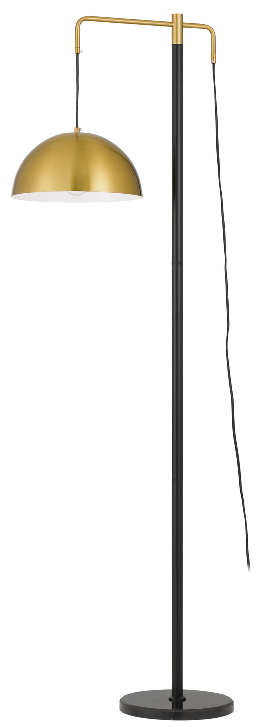 TFS FLOOR LAMP 25wE27max L:515 H:1610 Foot Switch BLACK / ANTIQUE GOLD