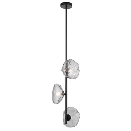 Colmar TFS 3 VERTICAL LTS PENDANT 3x6wG9max L1200 GLASS D200 BLACK / SMOKE GLASS