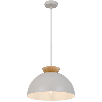TFS 35 PENDANT 25wE27max D:350 H:210 grey cab.1.3m GLOSSY TAUPE/ OAK