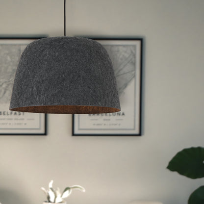 TFS FELT PENDANT 25wE27max D430 H270 cab 2m BLACK FELT