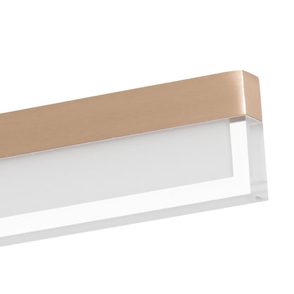 Cantowood TFS PENDANT 30wLED L1200 W20 H70 3000K DIM 2030Lm DIM COFFEE GOLD/BLACK CANOPY