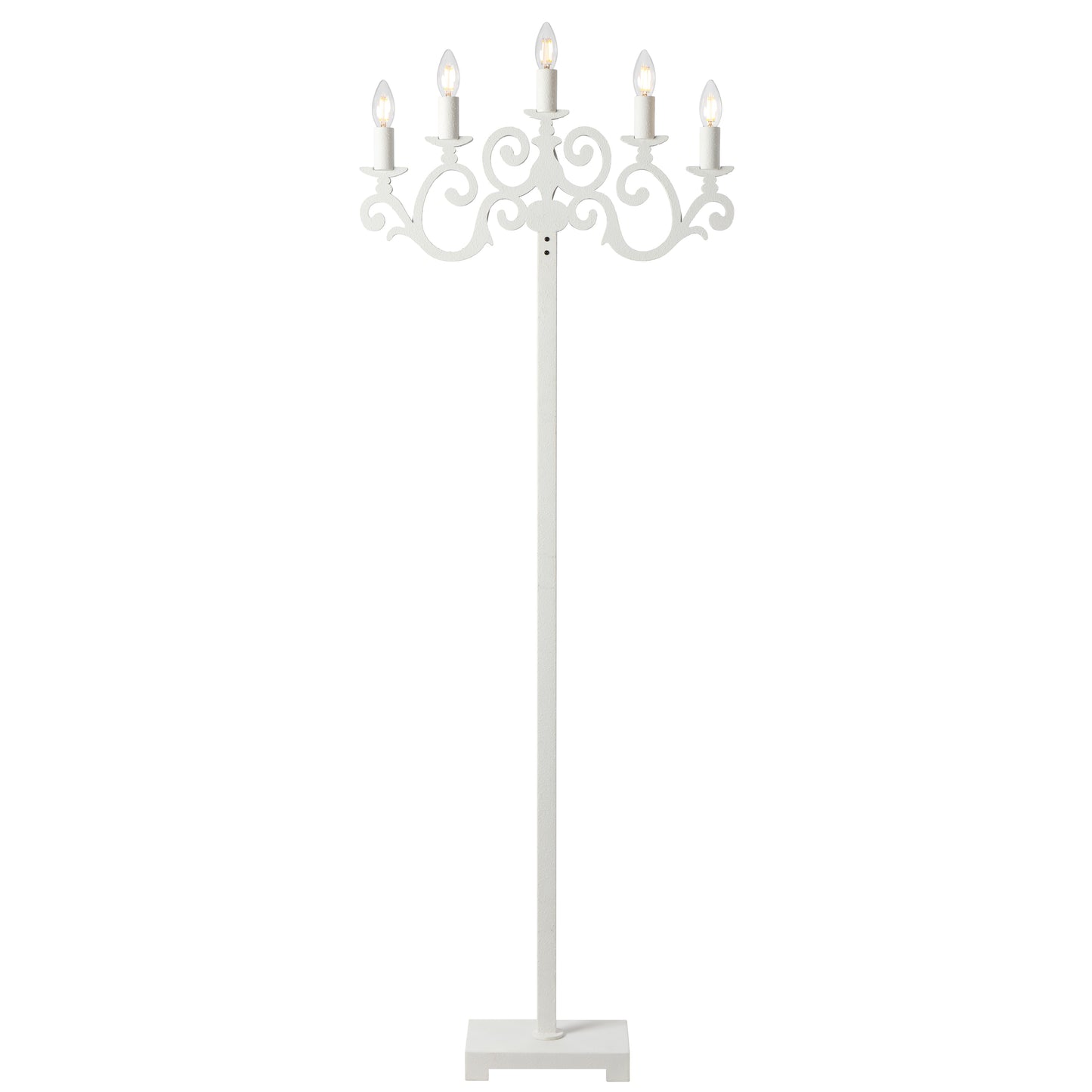 TFS FLOOR LAMP 5x25wE14max L570 W150 H200 FOOT SWTCH WHITE MATT