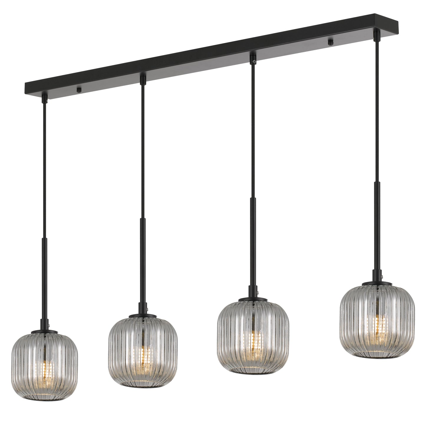 TFS 4 PENDANT 4*3wG9 NON-DIM L900D110cab2.0 BLACK / SMOKE / 3000K