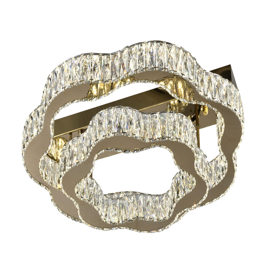 TFS 2 TIER CTC 400+600 3CCT 48wLED 4800LM DIM W/RMOTE 3300K-4200K-6500 GOLD