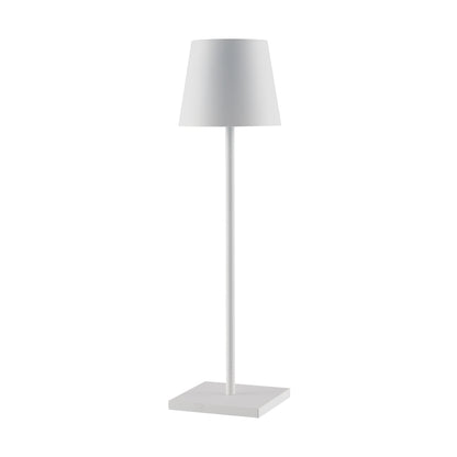 TFS RECHARGEABLE TABLE LAMP 3wLED D108 H380 IP54 1.5M 3000 K 300LM 2X2000mah WHITE SAND