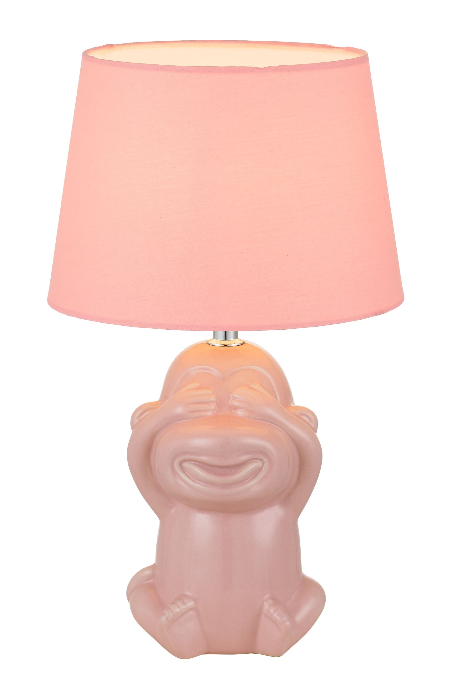 TFS CERAMIC TABLE LAMP 25wE27max H:380 D:215 PINK/PINK