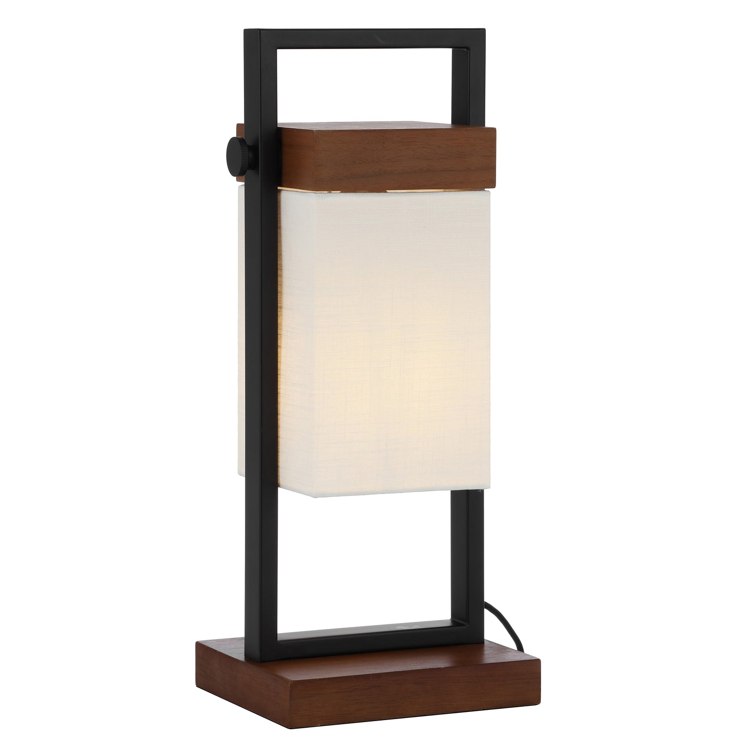 Teraline TFS TABLE LAMP 25wE27max L:175 W:155 H:430 INLINE SWTCH BLACK/WALNUT/IVORY