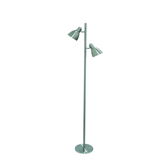 Genoa TFS 2 FLOOR LAMP 2x60wE27 H:1620 NICKEL