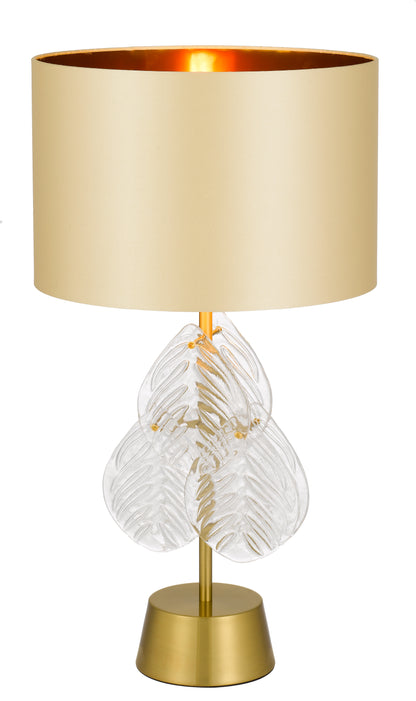 TFS TABLE LAMP 25wE27max D:380 H:700 Inline Switch GOLD / GOLD SHADE