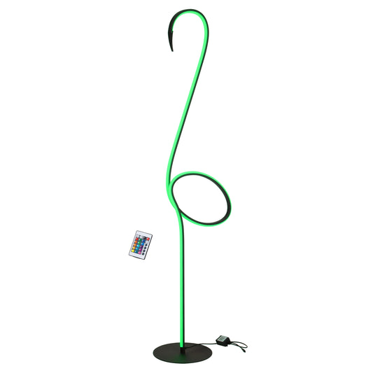 Solform TFS FLOOR LAMP 14wLED D:235 H:1300 FOOT SWTCH + Remote RGB / BLACK