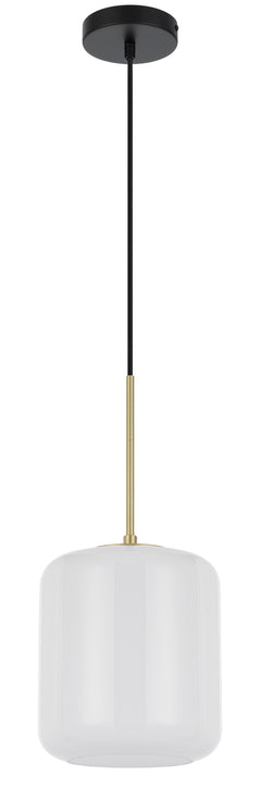 TFS SMALL PENDANT 25wE27max D:210 H:230 cab:2m BRASS MATT/OPAL
