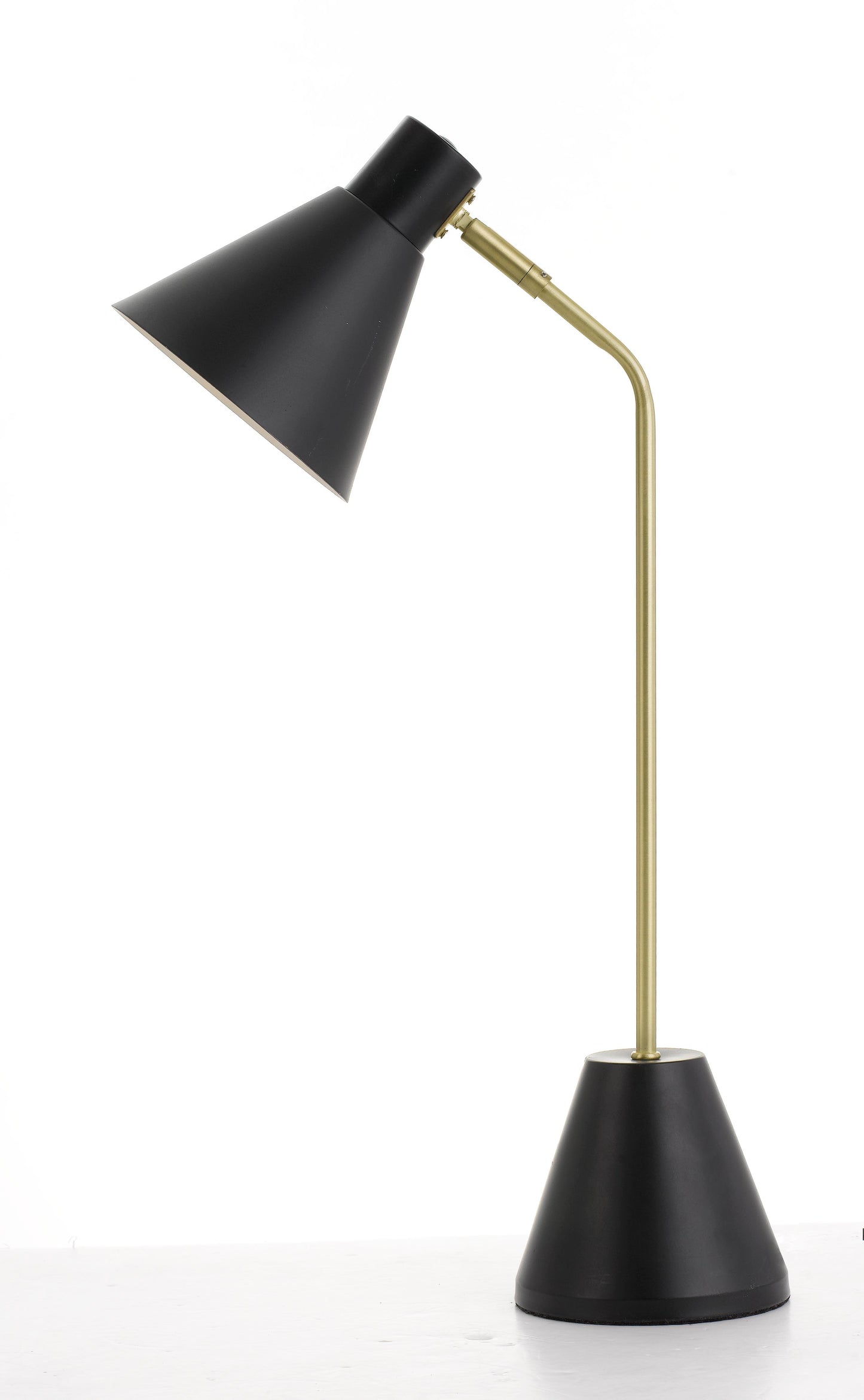TFS TABLE LAMP 25wE14max D:140 H:540 cab:2.0M BRASS MATT/BLACK