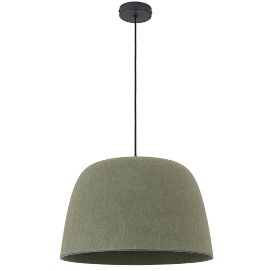 TFS FELT PENDANT 25wE27max D430 H270 cab 2m GREEN FELT