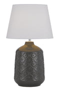 TFS CERAMIC TABLE LAMP 25wE27max H:535 D:300 GREY/WHITE