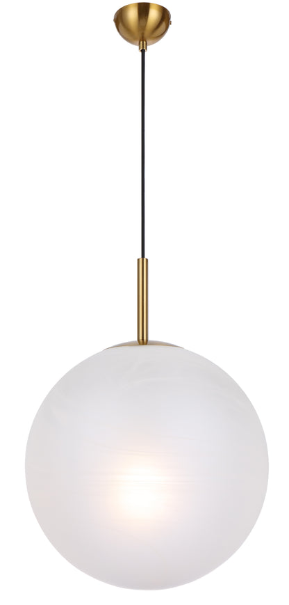 TFS 16 PENDANT 25w E27 D:400 CAB:2m ANTI GOLD / ALABASTRO