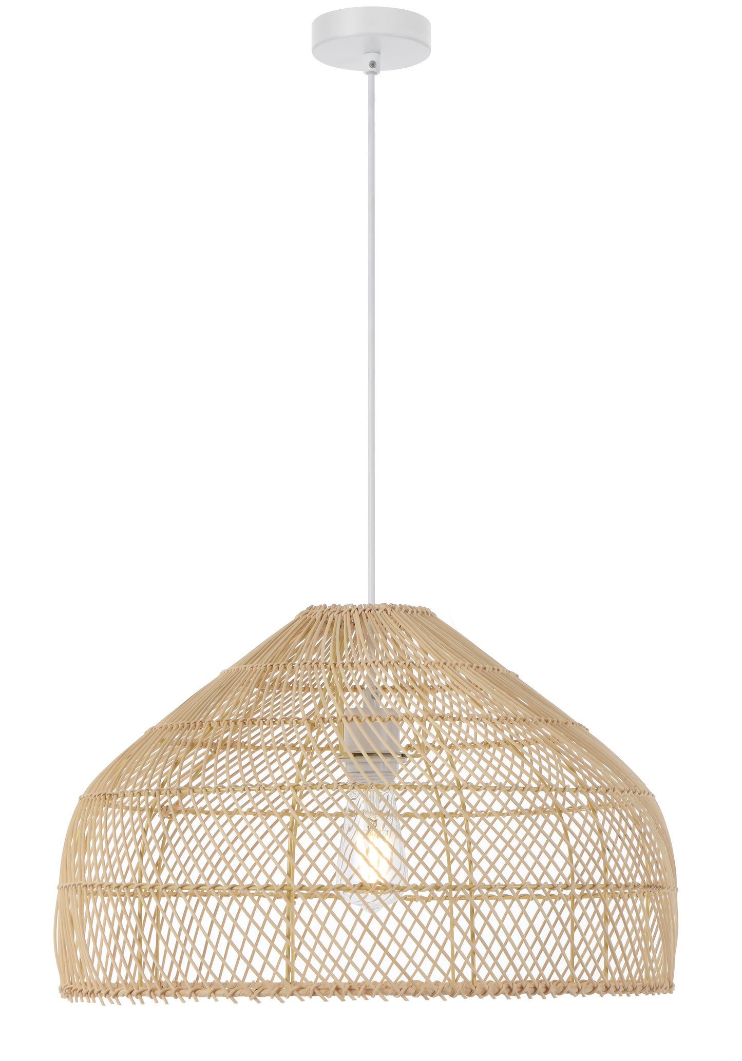 TFS 50 PENDANT 25wE27max D500 H300 cab1.5m NATURAL RATTAN