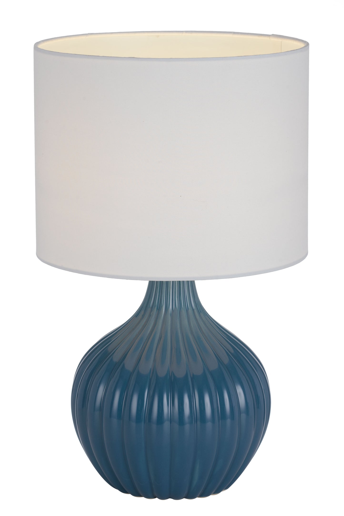 TFS CERAMIC TABLE LAMP 25wE27max H:440 D:260 BLUE / WHITE