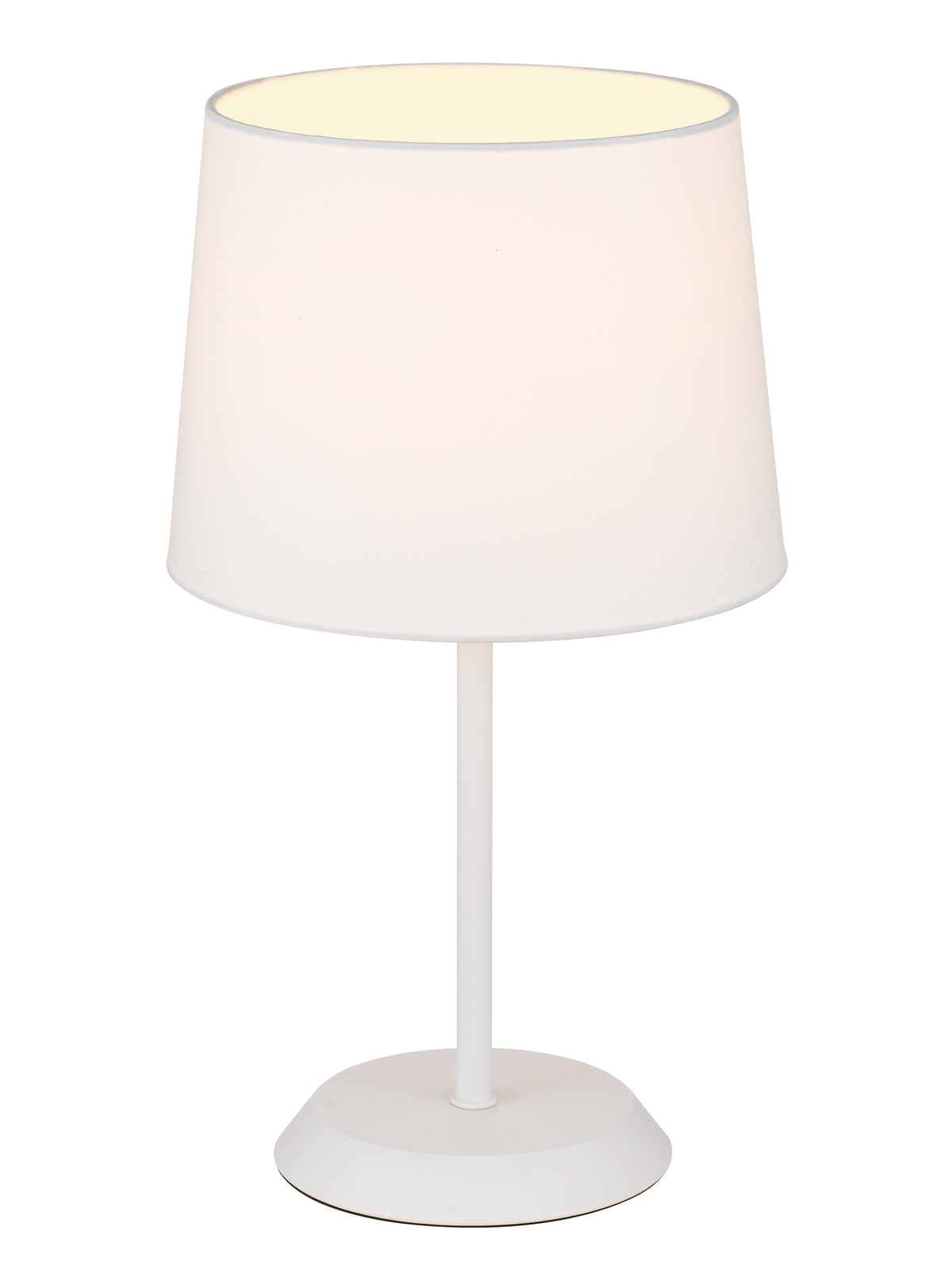 TFS TABLE LAMP 25wE27max H:400 D:225 WHITE/WHITE Inline Switch