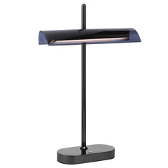 TFS TABLE LAMP 8wLED L250 H80 H400 3000K 3STEPTOUCH SWTCH DIM GUN METAL / SMOKE