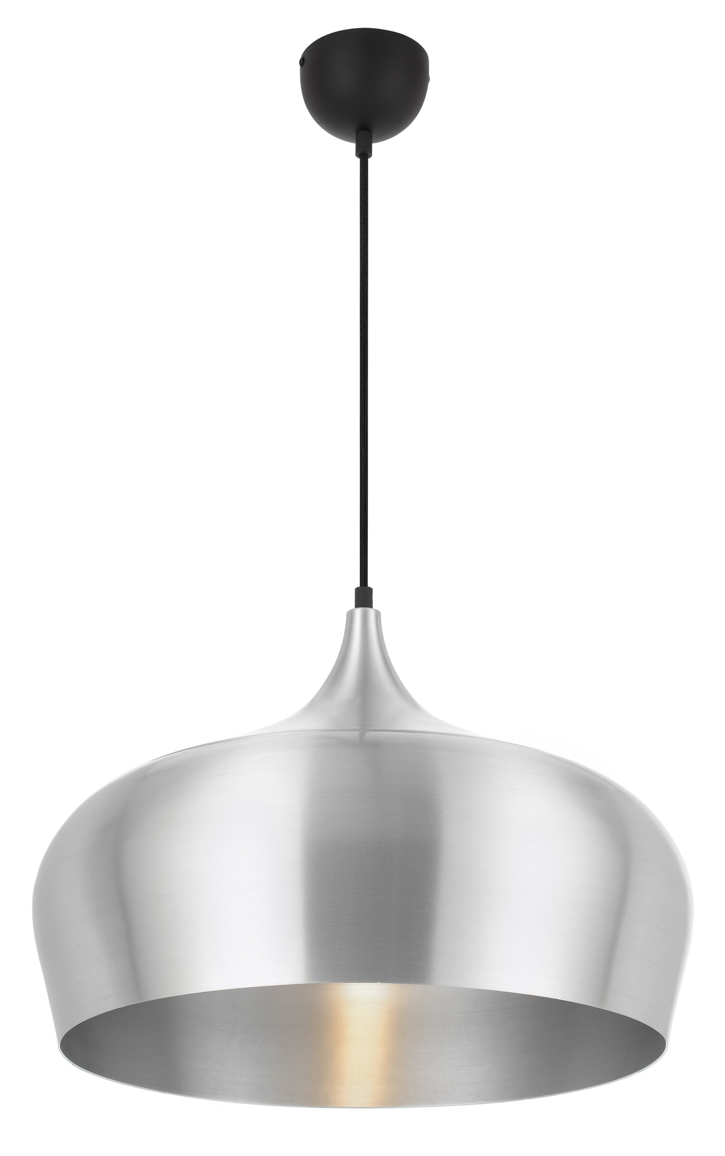 TFS 45 PENDANT 25wE27max D450 H380 + 1.5 TEX ALUMINIUM BRUSHED (BLACK)