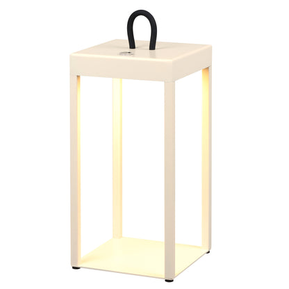 Lumomark TFS RECHARGEABLE TL 3wLED L:130 W:130 H:300 IP54 USB1M 2X2000mah 3000K BEIGE