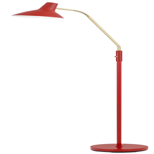 TFS FLOOR LAMP 25wE27max H:1580 D:230 RED/ BRASS MATT/RED ROCKET SWITCH