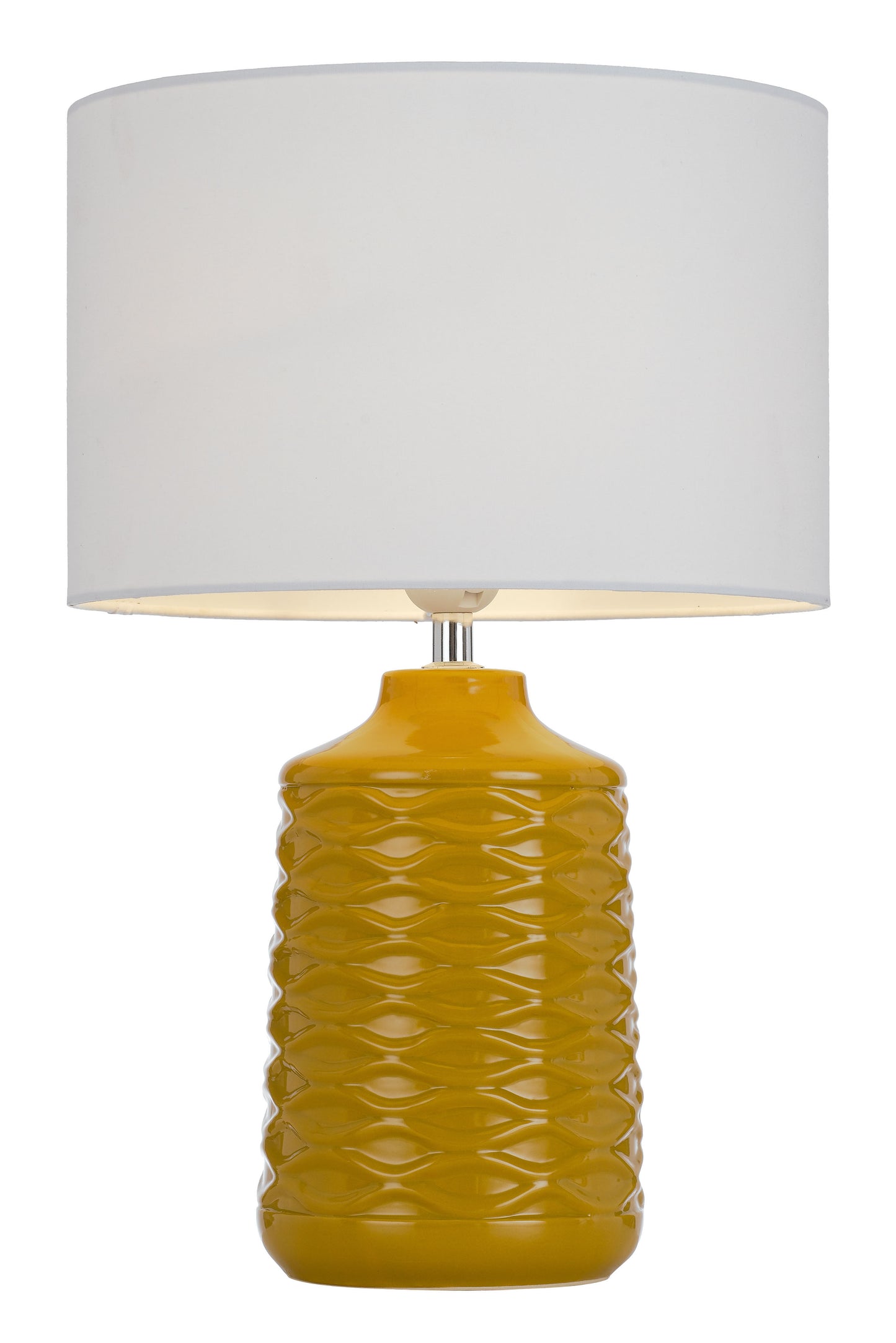 TFS CERAMIC TABLE LAMP 25wE27max H:425 D:280 BUTTERSCOTCH/WHITE