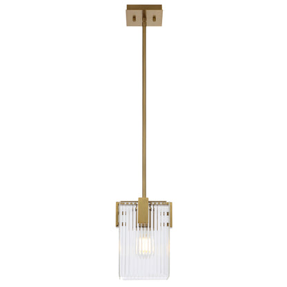 Teraform TFS 1 LT PENDANT 25wE27max L180 W180 H250 rod (2*600+ 1*300) ANT GOLD / CLEAR GLASS