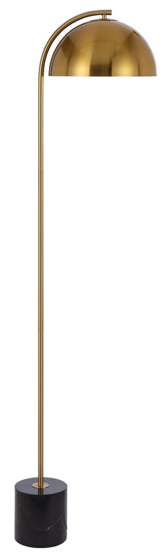 TFS FLOOR LAMP 25wE27max L:400 W:150 H:1500 cable2.0 foot swt BLACK MARBLE/ANT GOLD