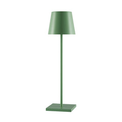TFS RECHARGEABLE TABLE LAMP 3wLED D108 H380 IP54 1.5M 3000 K 300LM 2X2000mah GREEN SATIN