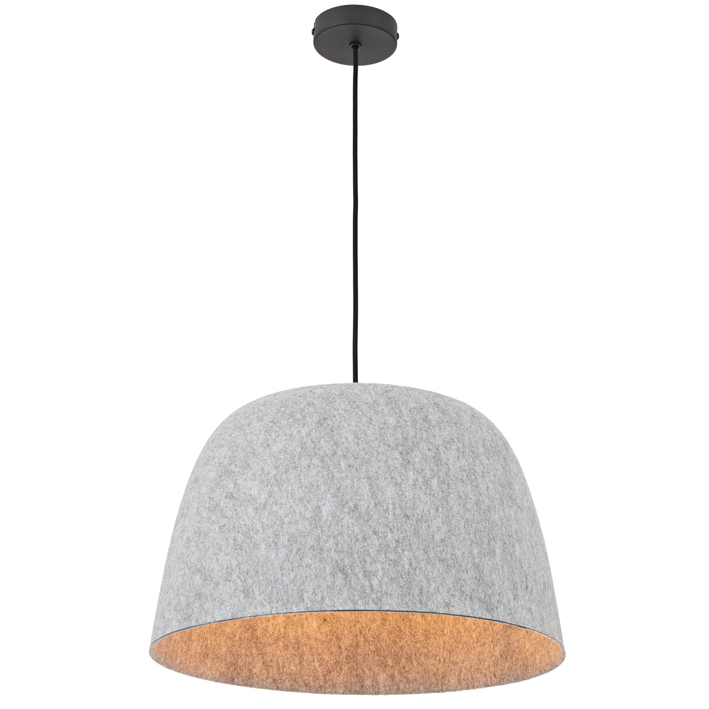 TFS FELT PENDANT 25wE27max D430 H270 cab 2m LIGHT GREY FELT