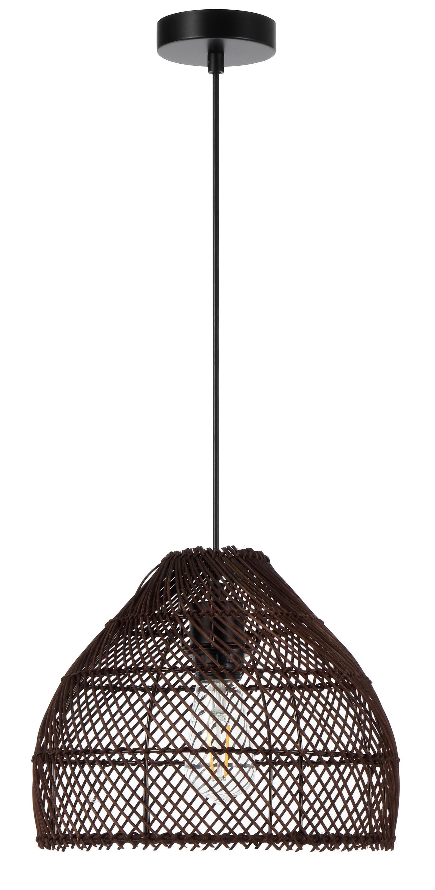 TFS 30 PENDANT 25wE27max D300 H230 cab1.5m BROWN RATTAN