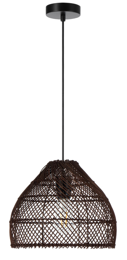 TFS 30 PENDANT 25wE27max D300 H230 cab1.5m BROWN RATTAN