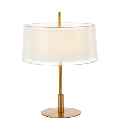Caserta TFS TABLE LAMP 25wE27max H:580 D:310 ANT GOLD/ IVORY & WHITE