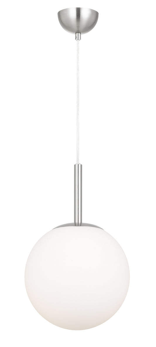 TFS 10 PENDANT 25w E27 D:250 CAB:2m NICKEL / OPAL MATT