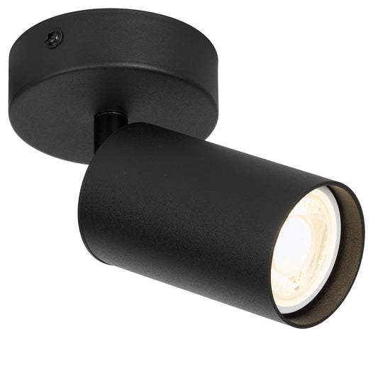 TFS 1 SPOT 7wGU10max 3CCT NON-DIM D:80 W:55 H:155 BLACK SAND