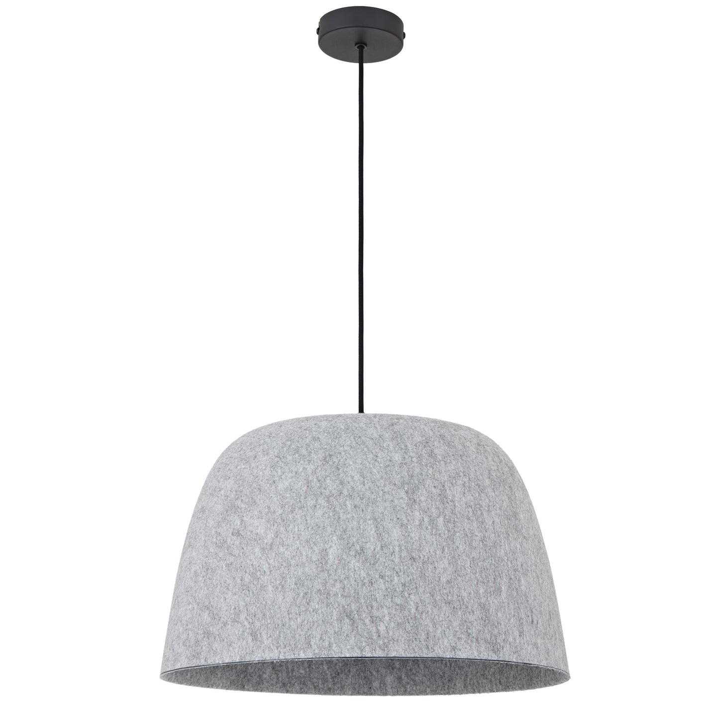 TFS FELT PENDANT 25wE27max D430 H270 cab 2m LIGHT GREY FELT