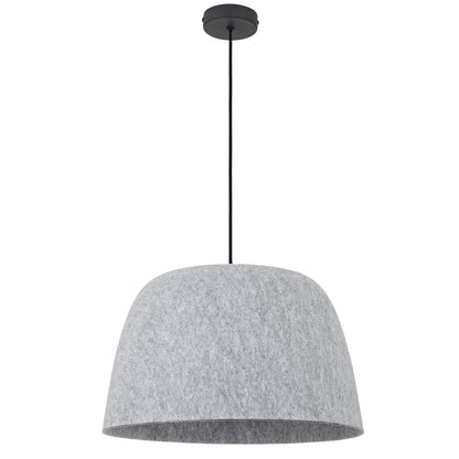 TFS FELT PENDANT 25wE27max D430 H270 cab 2m LIGHT GREY FELT