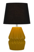 TFS CERAMIC TABLE LAMP 25wE27max H:385 D:230 BUTTERSCOTCH/BLACK