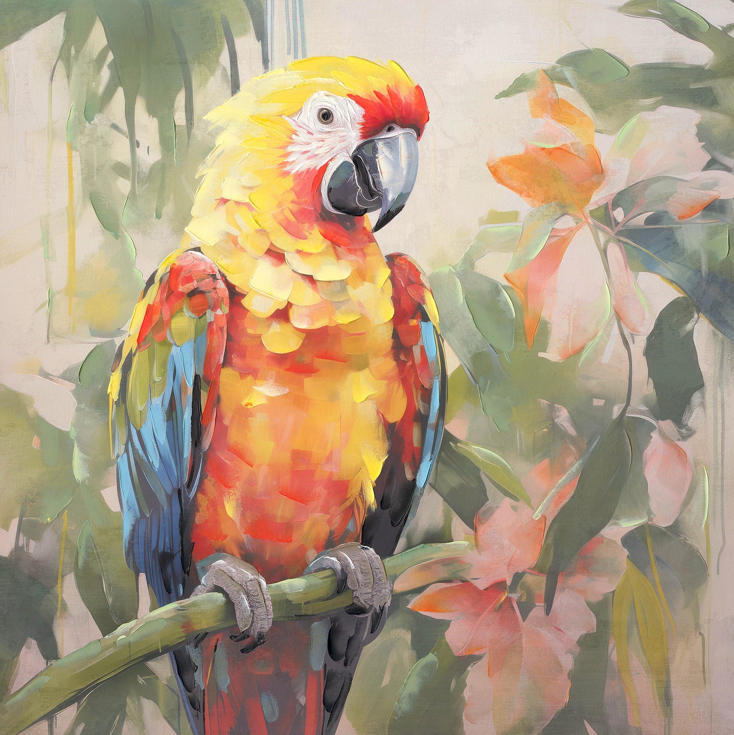 Single Parrot Canvas Print