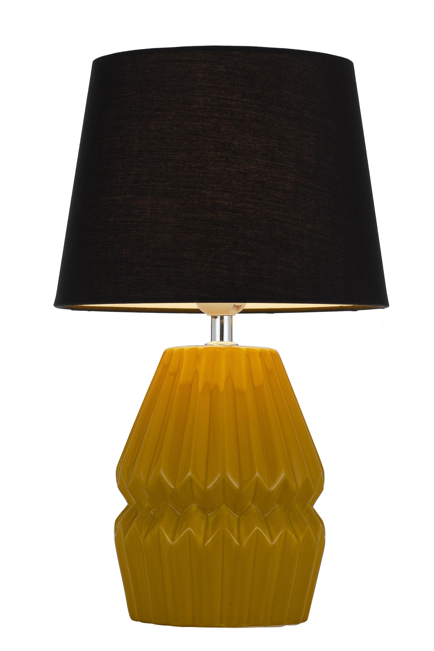TFS CERAMIC TABLE LAMP 25wE27max H:385 D:230 BUTTERSCOTCH/BLACK