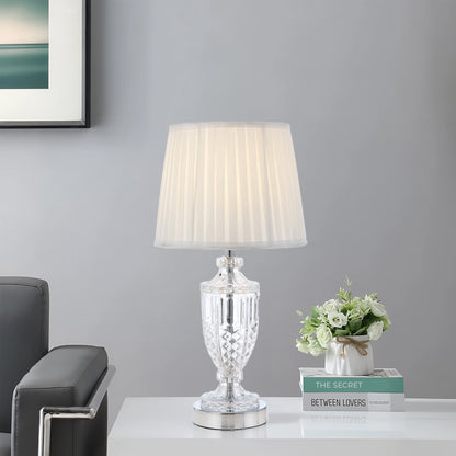 TFS TABLE LAMP 25wE27max D:240 H:475 CHROME / IVORY