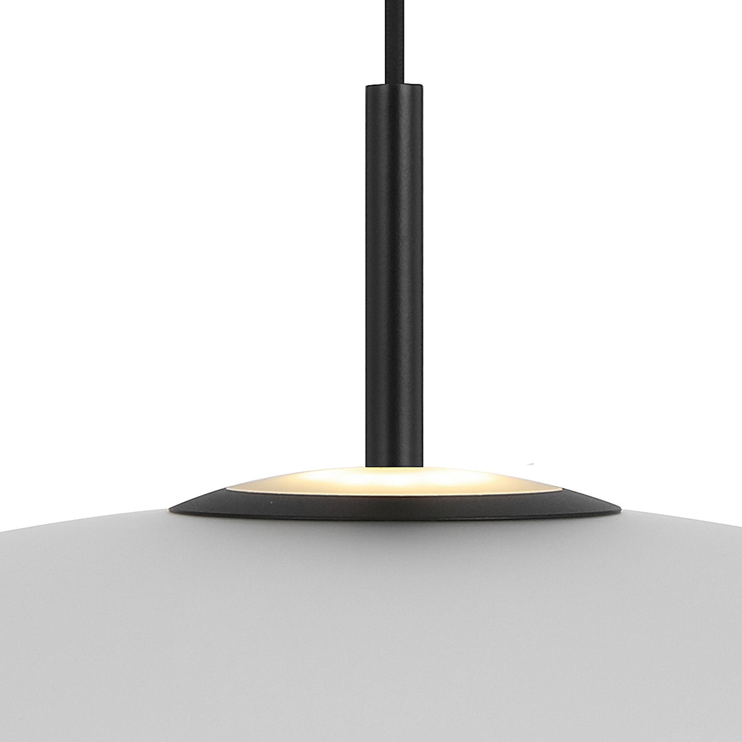 Rivashade TFS PENDANT 2x6wLED nonDIM 3000K D:600 cab.2m BLACK MATT/ FROST
