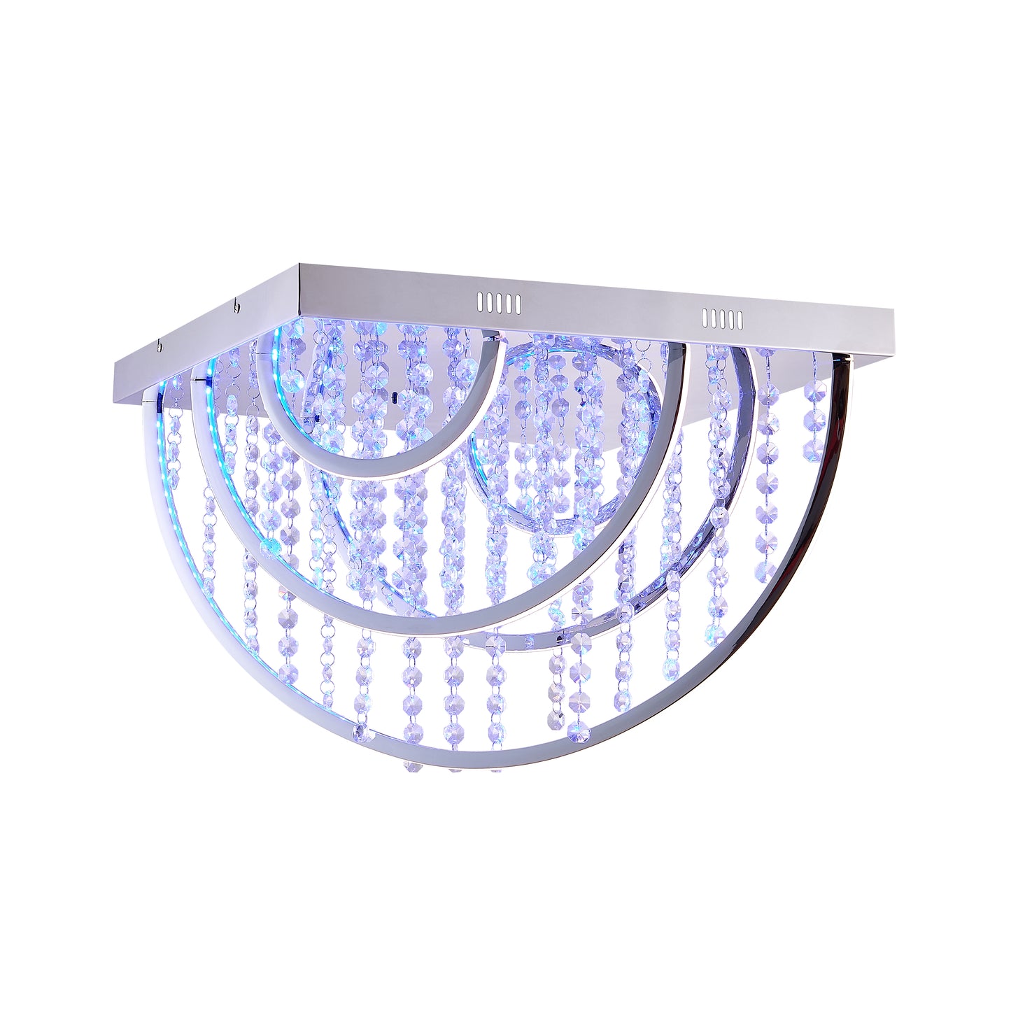TFS CTC 32wLED 4000K L520 W520 H380 DIM+RGB BY RMTE 2700LM CHROME/CRYSTAL