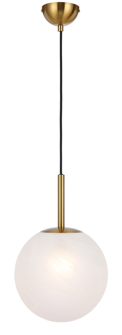 TFS 10 PENDANT 25w E27 D:250 CAB:2m ANTI GOLD / ALABASTRO