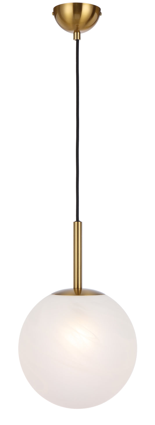 TFS 10 PENDANT 25w E27 D:250 CAB:2m ANTI GOLD / ALABASTRO