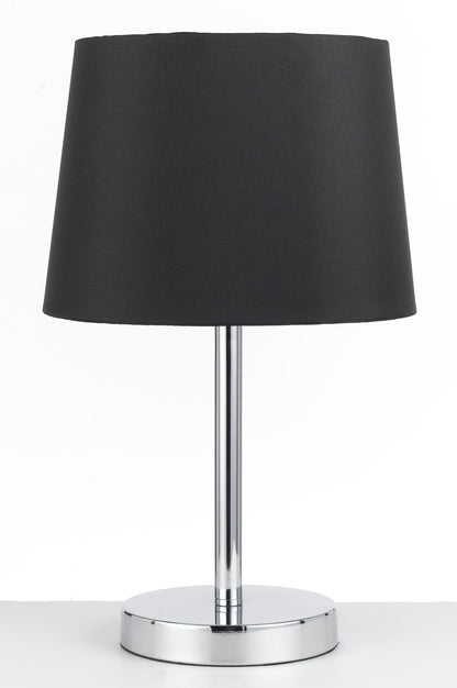 TFS TABLE LAMP 40wE27max H:400 x 250 BLACK / CHROME